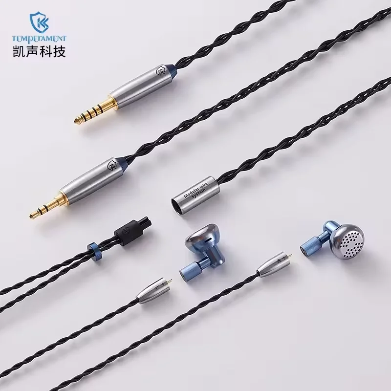 Temperament DM7S 137 Reference-Grade Hi-Fi Audiophile Open-Back Earbuds - Mid-to-High Impedance Gaming Earphones