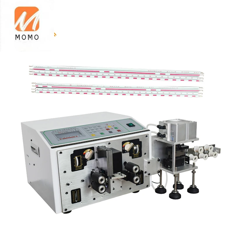 3Q 2 cores flat power cord cable wire cutting stripping twisting machine flat sheathed wire cutting striping and separating