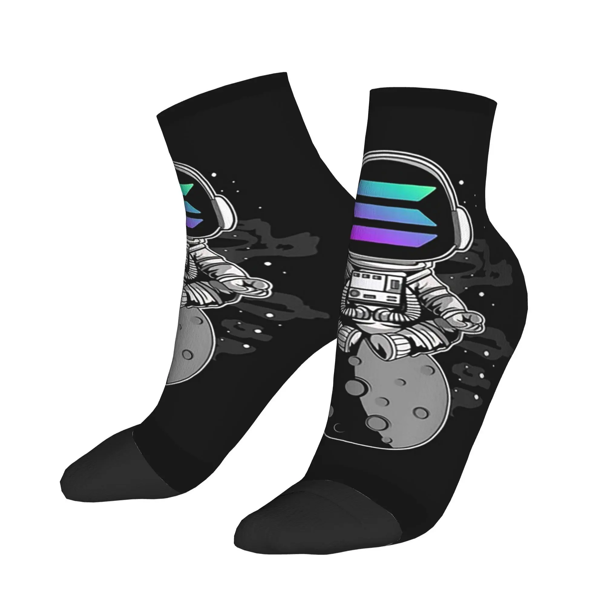 

Solana Cryptocurrency - Solana SOL Socks Harajuku Поглощающие пот чулки Всесезонные носки Аксессуары для унисекс