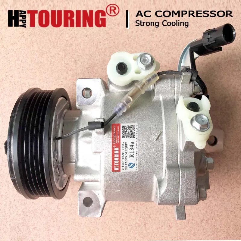 

For MITSUBISHI LANCER 2007-2015 AC AIR CONDITIONING COMPRESSOR PUMP AKS200A208 7813A480 AKS200A208A 5PK 5GR QS90