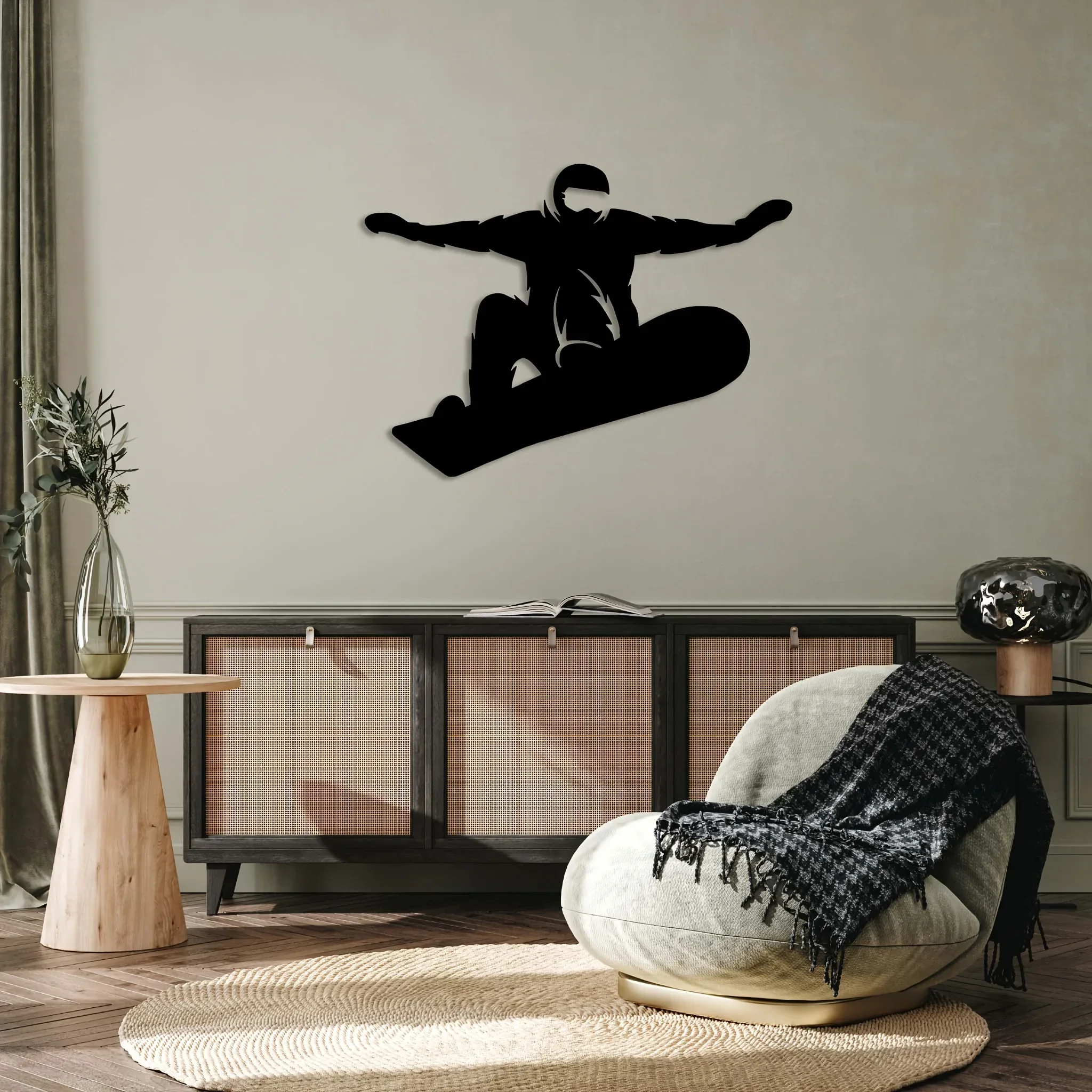 Snowboarder Metall Wand dekoration, Metall Snowboarder Dekor Skifahren Metall Wand kunst Skifahren Kunst Sport Wand dekoration, Eisen Kunst, Wand dekoration