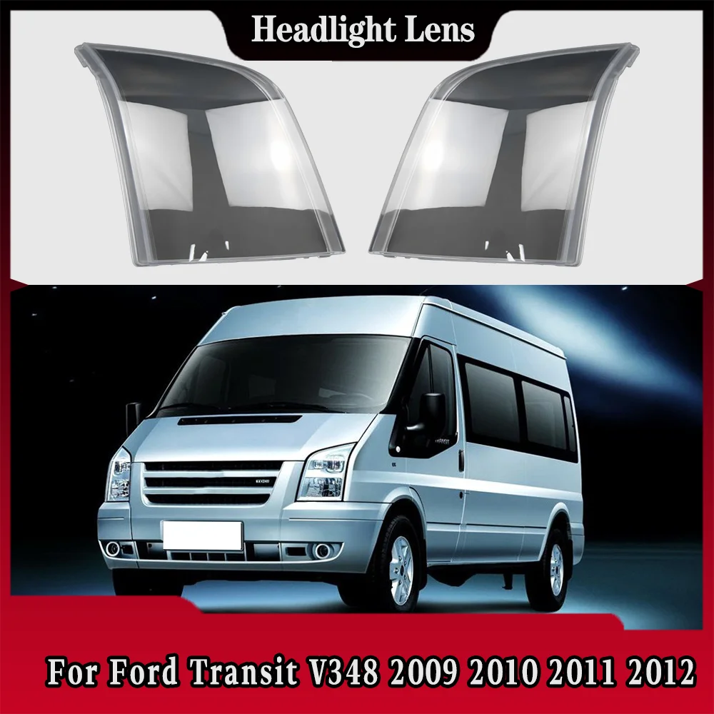 

For Ford Transit V348 2009 2010 2011 2012 Transparent Headlight Cover Headlamp Lens Shell Replace Original Lampshade Plexiglass