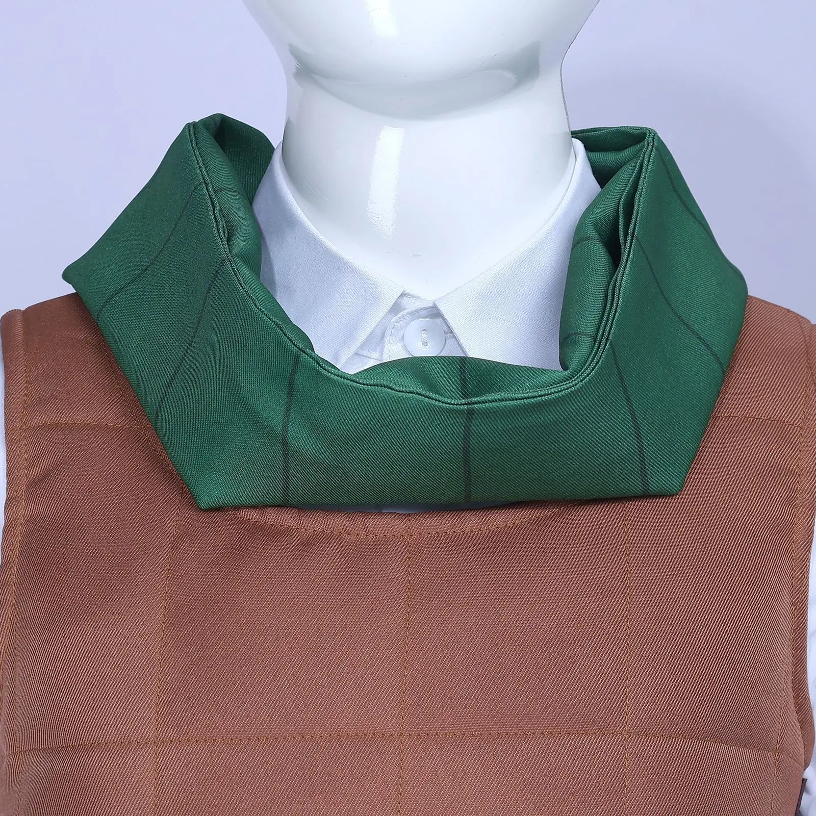 Chilchuck Tims تأثيري حلي شعر مستعار أنيمي لذيذ في الزنزانة شعر مستعار موحد وشاح قميص قفازات Chiruchakku Timuzu حفلة الهالوين