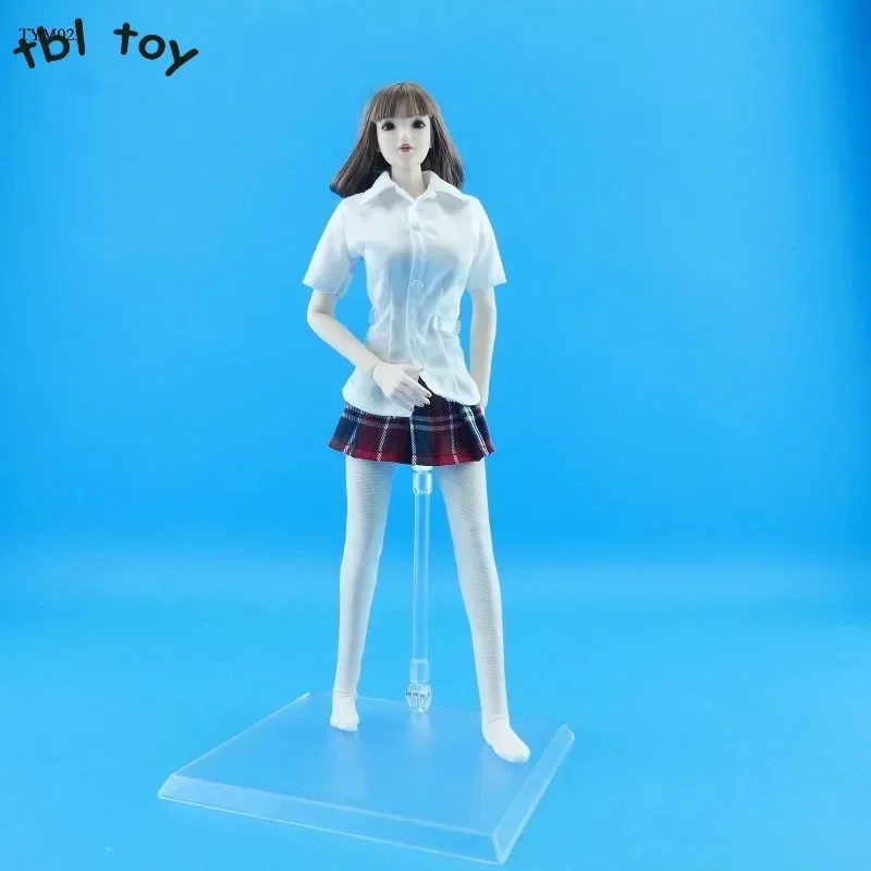 1/6 Scale Female Soldier Student Skirt Pantyhose Shirt Pantyhose Set Doll for 6 Inch Boby Accessories Clothes Model