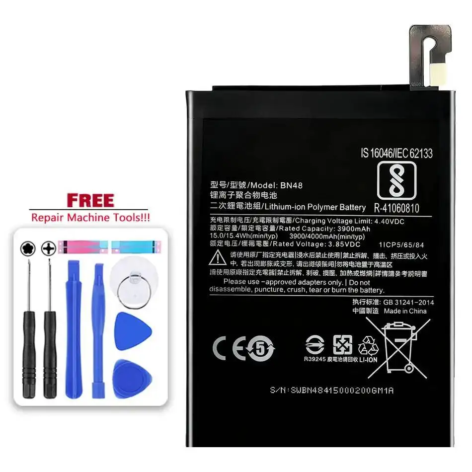 Batería para Xiaomi Redmi Note 2 3 4 4X 5 5A 6 7 Pro modelo BM42 BM45 BM46 BN31 BN41 BN43 BN45 BN48 BN4A