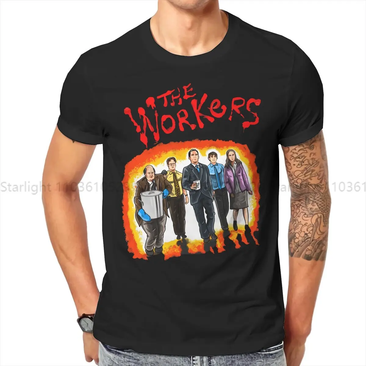 The Office Newest TShirt for Men The Workers Round Collar T Shirt Hip Hop Gift Streetwear