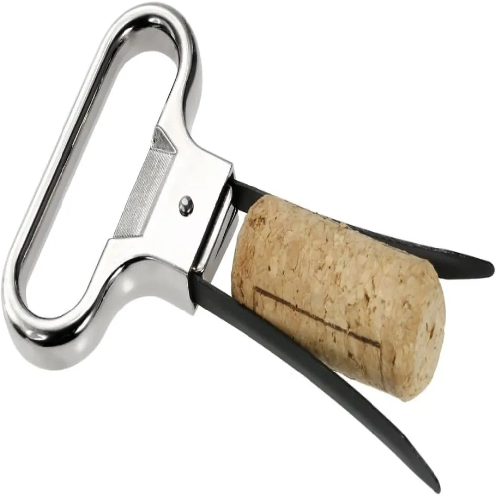 2pcs Portable Two-Prong Design Wine Bottle Opener Easy Cork Remover Two-Prong Cork Puller Old Wine Corkscrew Remover Outdoor