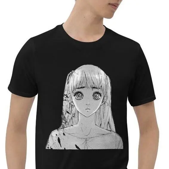 Anime girl Trauma Horror Horrific Creepy Short-Sleeve Unisex T-Shirt