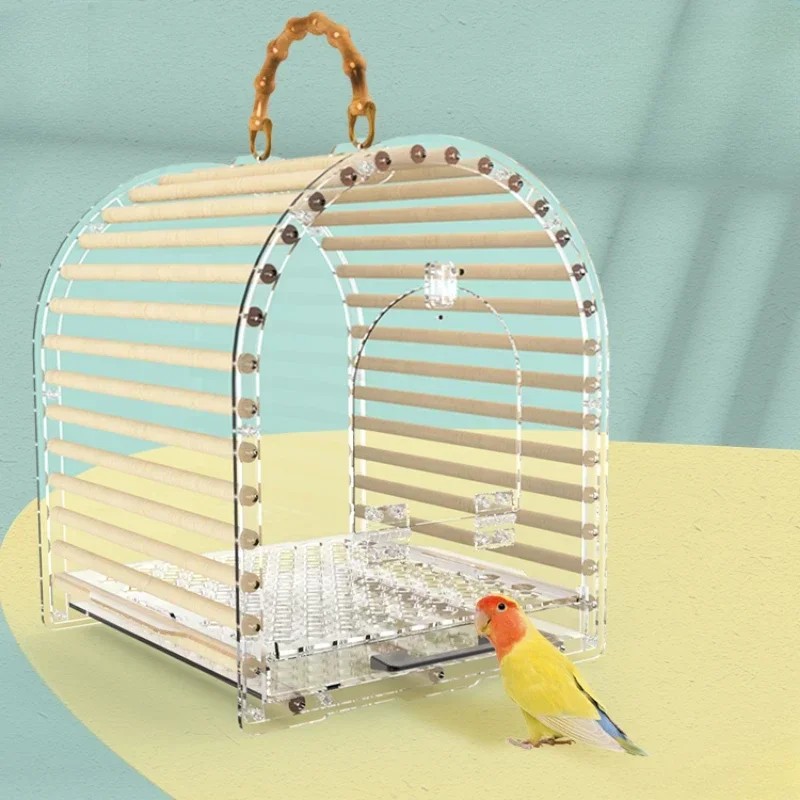 

Backpack Cute Products Bird Cages Nest Toys House Bed Bird Cages Outdoor Stuff Garden Gabbia Pappagallo Bird Supplies RR50BN