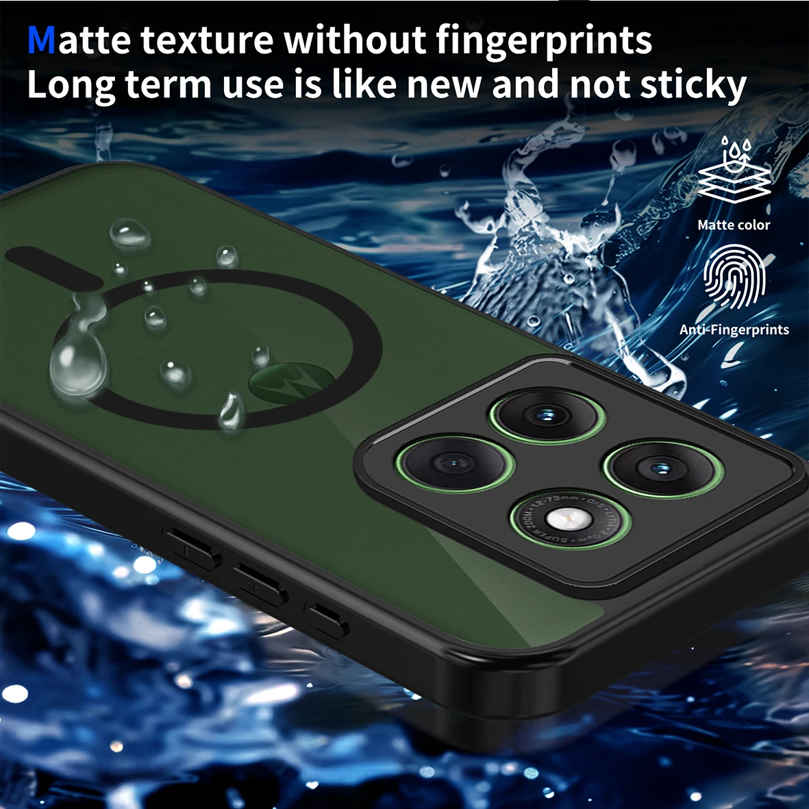 حافظة لهاتف موتورولا G86 G56 G96 Edge 60 50 Fusion 40 Neo 60 50 Pro 50 Ultra 60S S50 60 G Stylus 5G غطاء مغناطيسي شفاف غير لامع #2