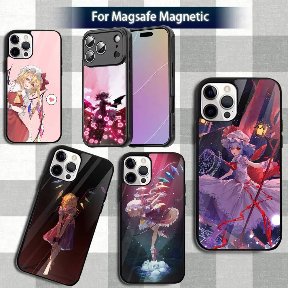 

F-FlandreS Scarlet Dark Phone Case For iPhone 13,12,15,17,11,16,14,Pro,Max,Plus,Mini,Magsafe,Magnetic Wireless Charging Case