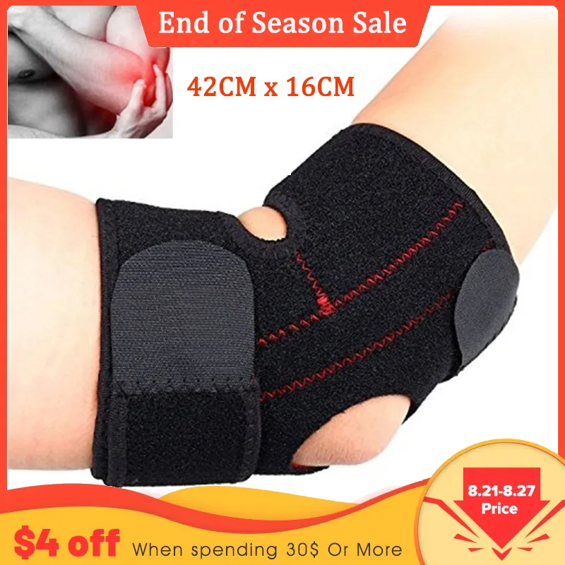 Adjustable Elbow Guard Wrist Strap Breathable Neoprene Tennis Golfer Elbow Guard Wrist Strap Arm Support Strap