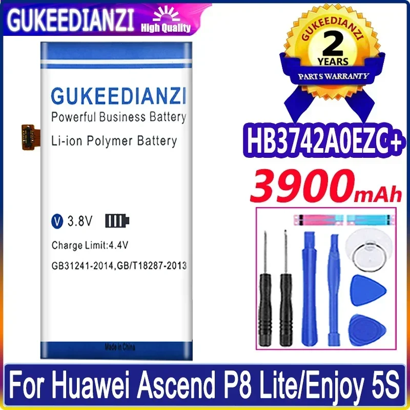 

Bateria Rechargeable 3900mAh HB3742A0EZC+ For Huawei Ascend P8 Lite GR3 2016 TAG-L21 L22 L23 L01 L03 L13 ALE-L21 ALE-L23