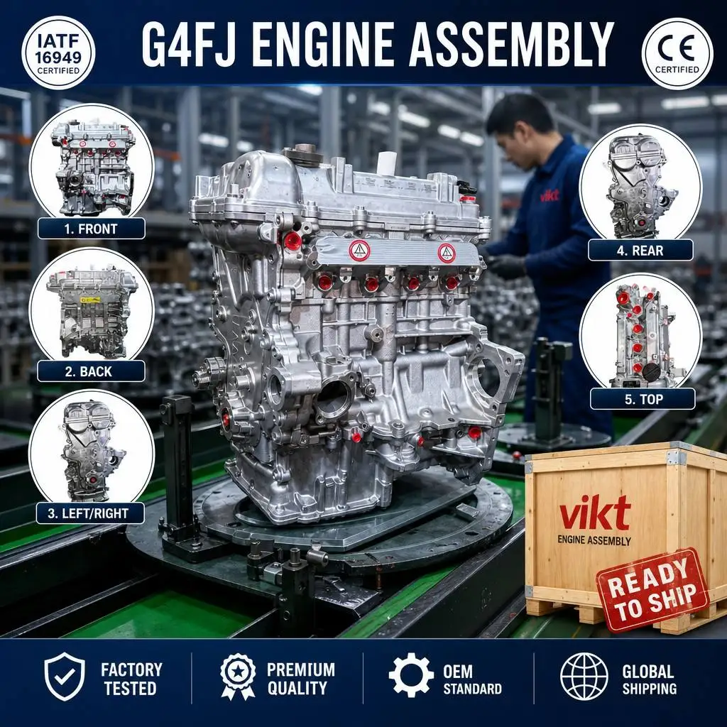High Performance G4FJ Engine Assembly 1.6L Gamma T-GDI Long Block for Tucson Veloster Sportage Optima