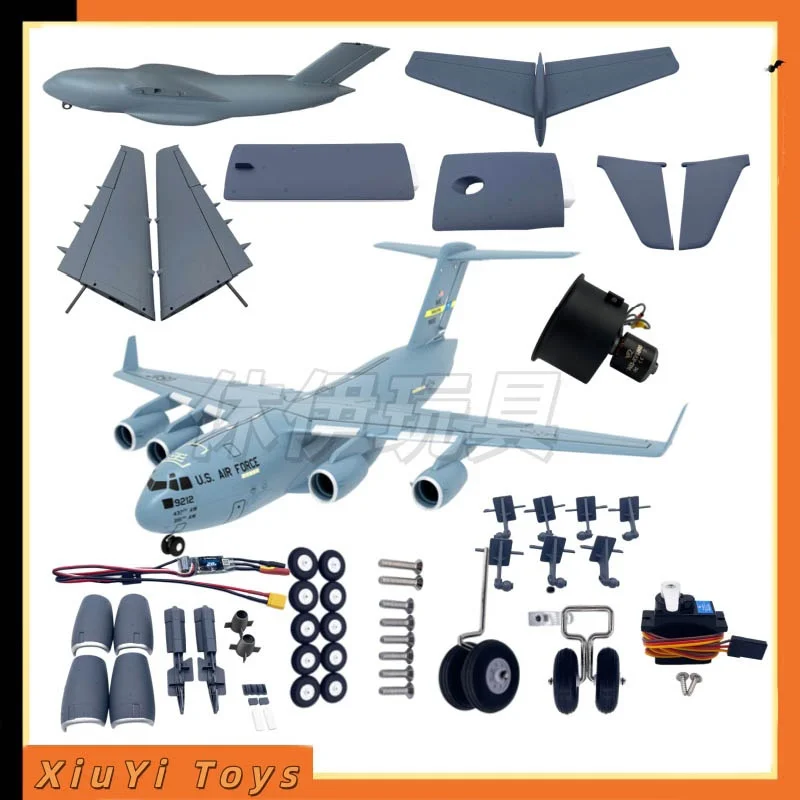 Xfly C-17 Globemaster Quad 40mm Edf Spare Parts Fuselage Wing Landing Gear Strut Epo Foam