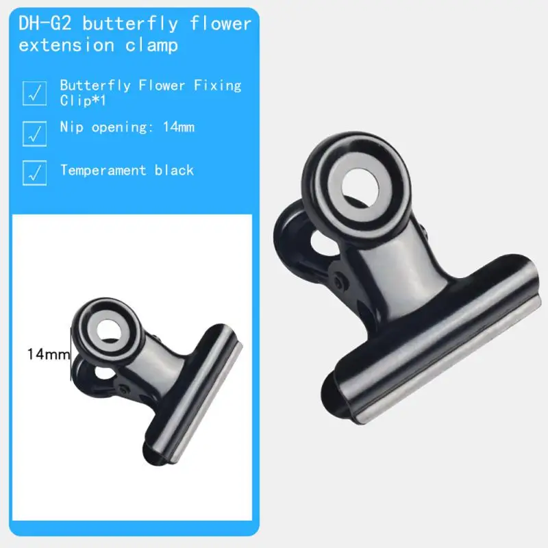 Kitchen Food Sealing Bag Clips Stainless Steel Letter Paper Photo File Clamps School Office Calendar Binder Clip