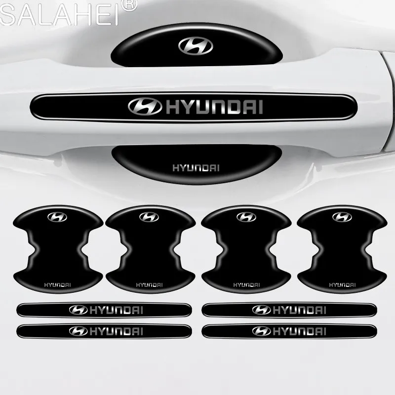 

4/8Pcs/Set Car Handle Scratch Resistant Protective Film Door Stickers For Hyundai i10 i20 i30 ix25 ix35 Sonata Elantra Veloster