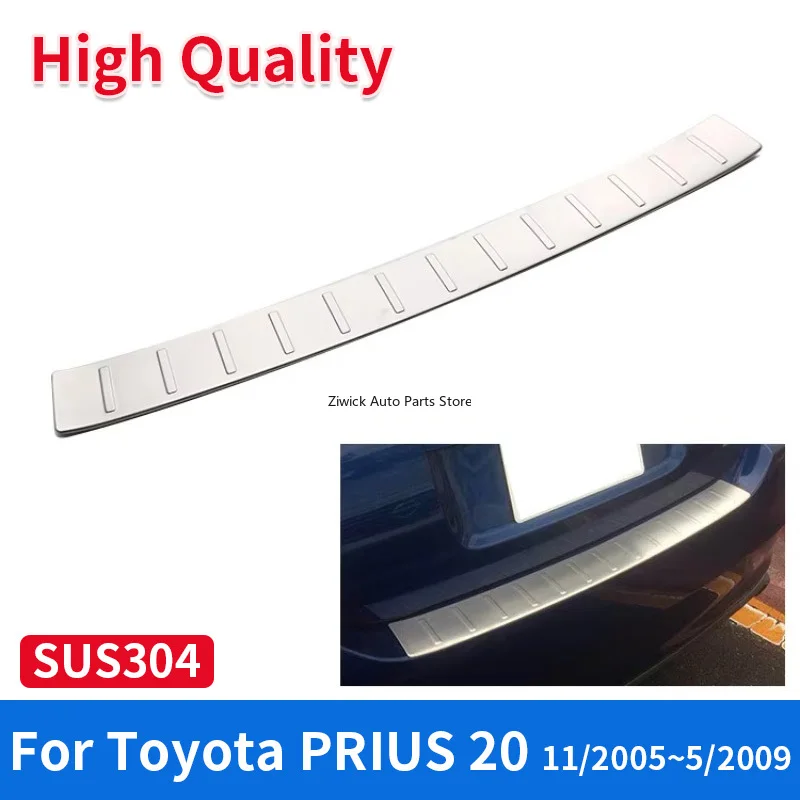 

Высококачественная хромированная сталь из нержавеющей стали, внешние аксессуары для стайлинга автомобиля, защита заднего бампера для Toyota Prius 20 2005-2009 гг.