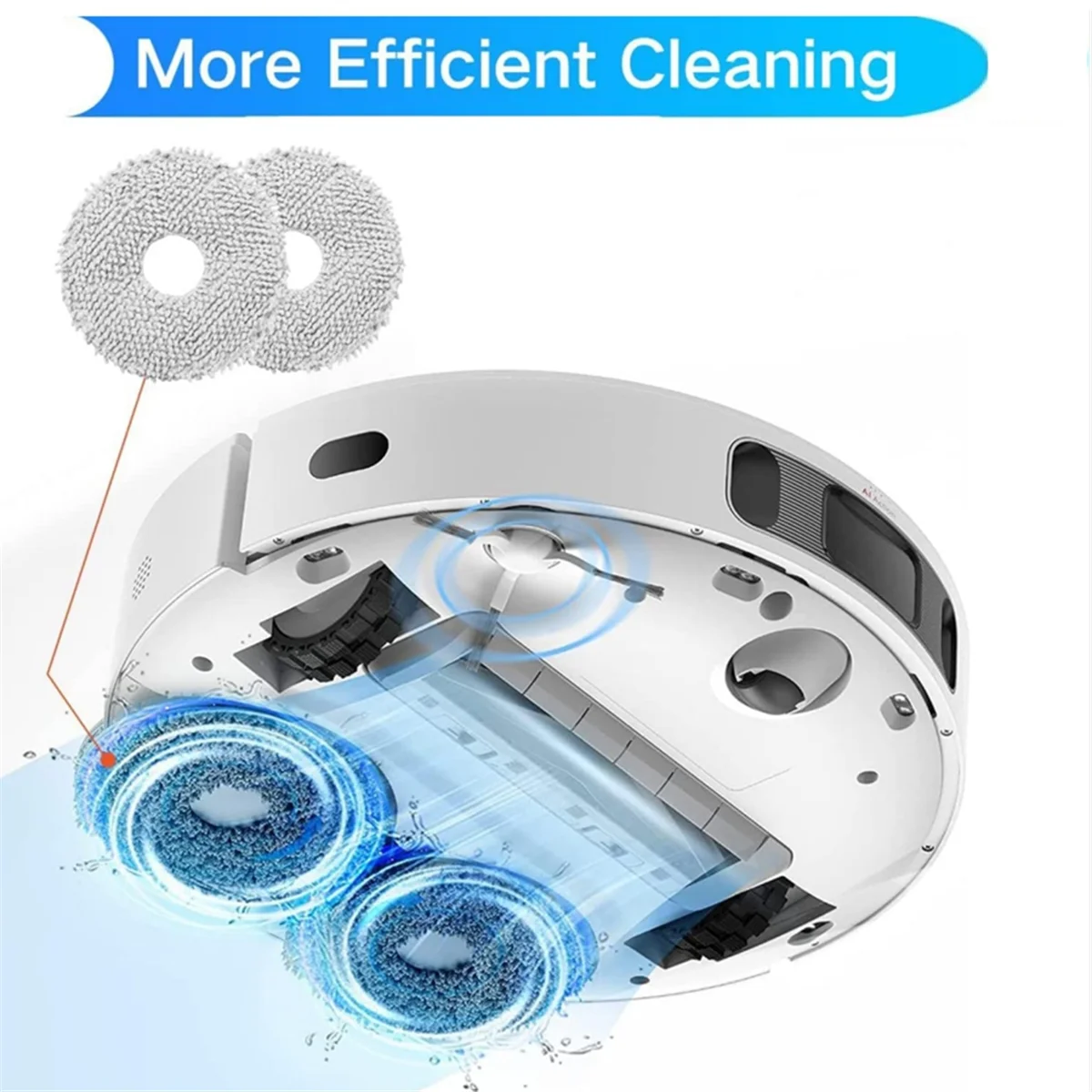 Eqaz-para ecovacs deebot t20 omni/t20 pro robô mop suportes vácuo esfregar placa mop pano montagem titular substituir peças de reposição