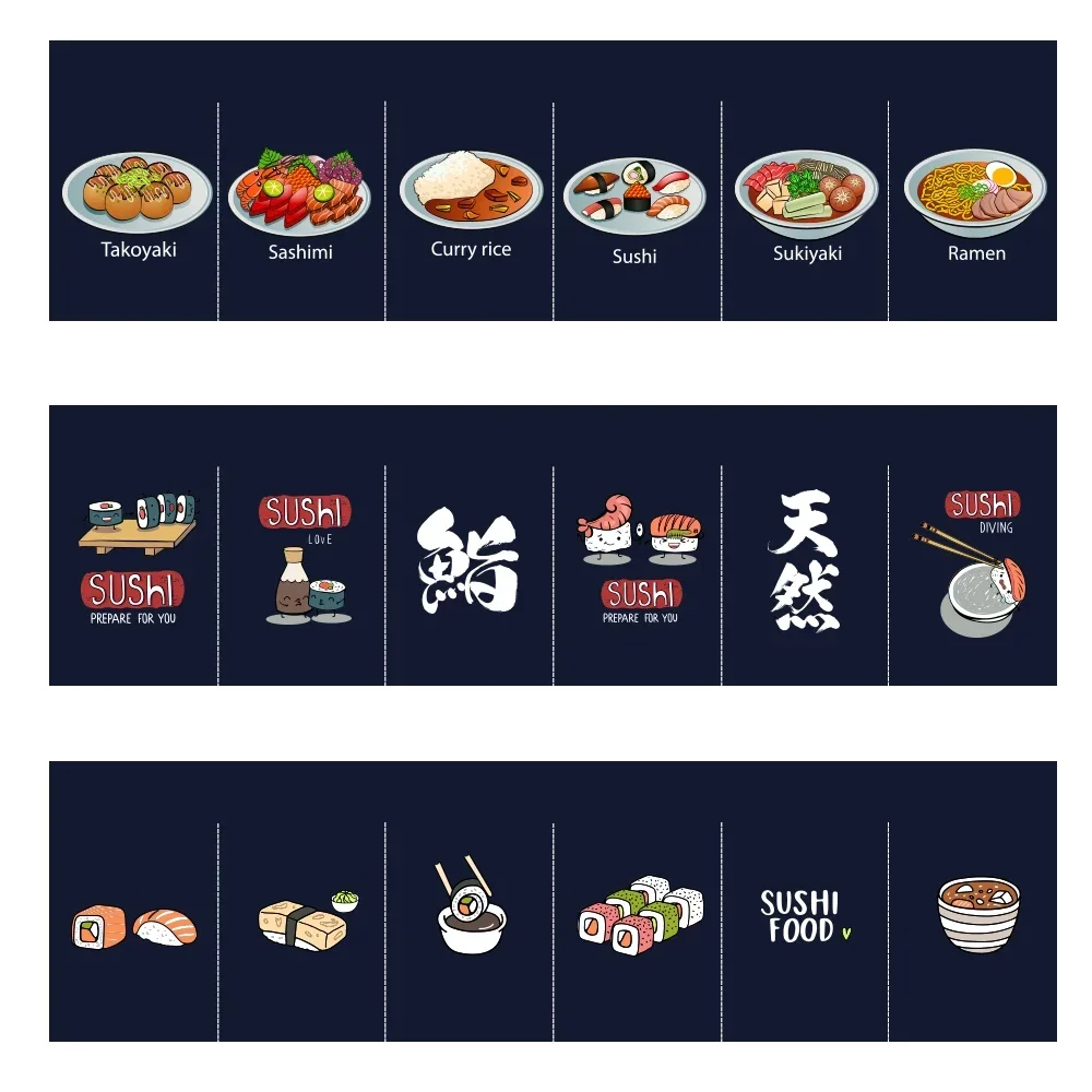 Japanese-style Horizontal Curtain Restaurant Short Curtain Kitchen Sushi Izakaya Ramen Shop Decorative Curtain