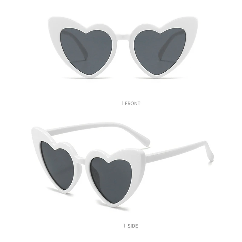 6 Heart-Shaped Sunglasses, Suitable For Beach Travel, Suitable For Weddings And Bachelor Parties,