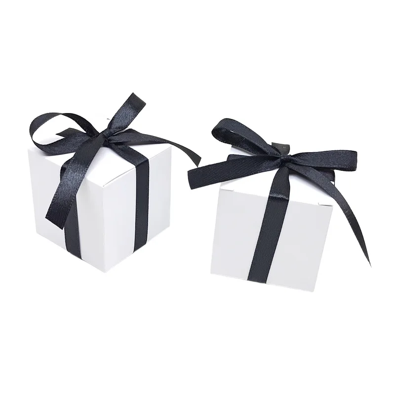 10/30 Stück Kraftpapier-Geschenkbox mit Band für Hochzeit, Party, DIY, Schmuck, Süßigkeiten, Geschenkverpackung, Halsketten-Organizer, Geburtstagsbedarf