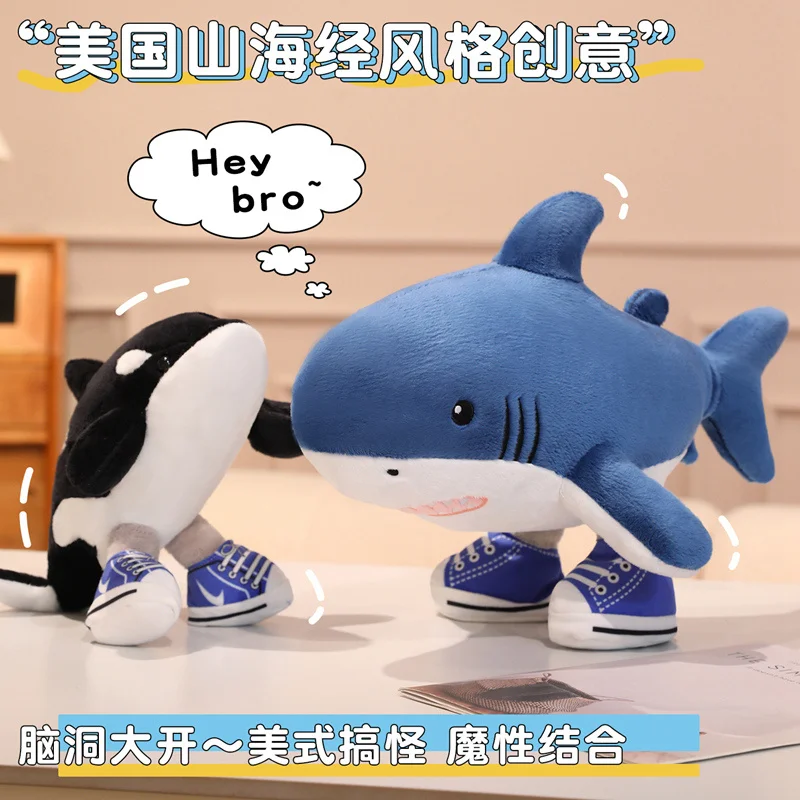 ตุ๊กตา Tralalelo Tralala น่ารัก สไตล์อิตาเลียน ตุ๊กตา Tungtungtung ของเล่นนุ่มๆ หมอนอิง ของเล่นสั่งทำพิเศษ