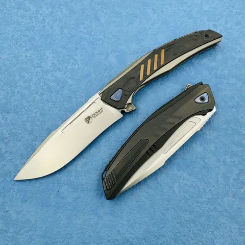 वेनम न्यू वॉर एक्स फोल्डिंग चाकू M398 ब्लेड टाइटेनियम + CF हैंडल आउटडोर कैम्पिंग शिकार उत्तरजीविता बचाव फल EDC टूल 10 best sales कुल्हाड़ी चाकू - №2