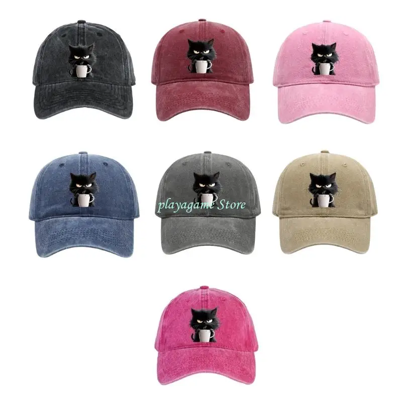 قبعة بيسبول حديثة Y88A مع قبعة أبي قابلة للتنفس بنمط حيوان للنساء والفتيات