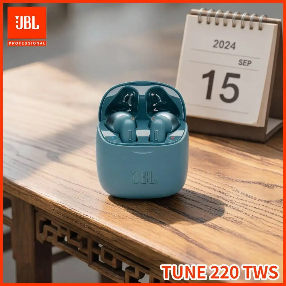 JBL Tune220TWS Wireless Semi‑in‑Ear Earbuds Dual‑Mic Noise Optimized Call Bluetooth5.0 For Daily Office And Outdoor Use
