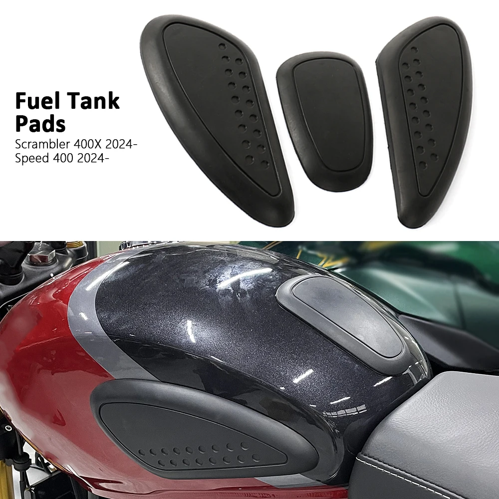 

New For Scrambler 400X For Speed 400 2024 2025 Motorcycle Accessories Middle Tank Pads Side Anti Slip Sticker Protector Kit