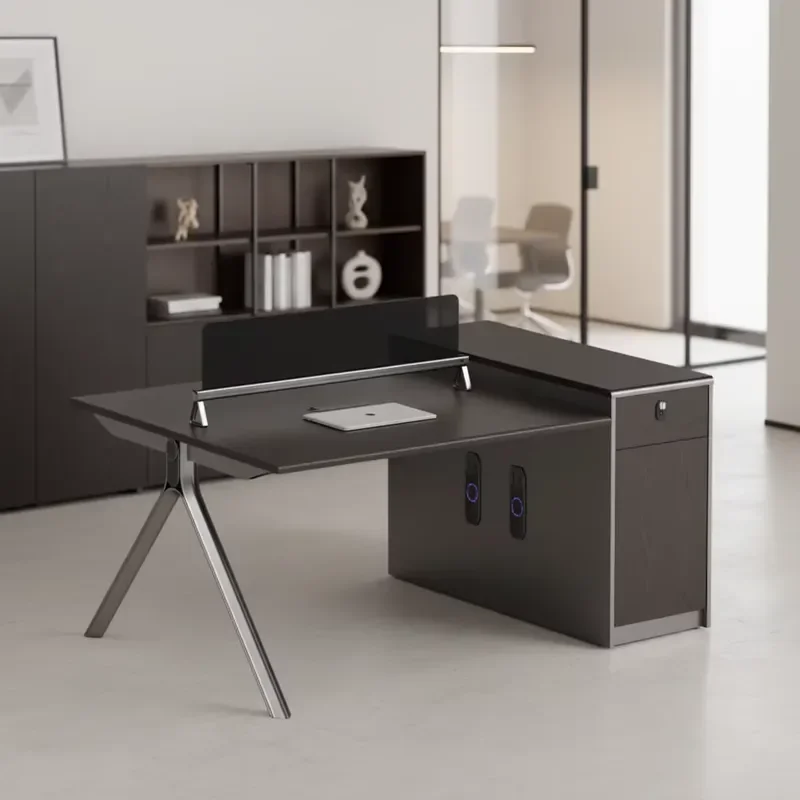 Durable Solid Wood Office Staff Desk Simple Modern Design Modular Portable Screen Station Locker Partition Multi-Function