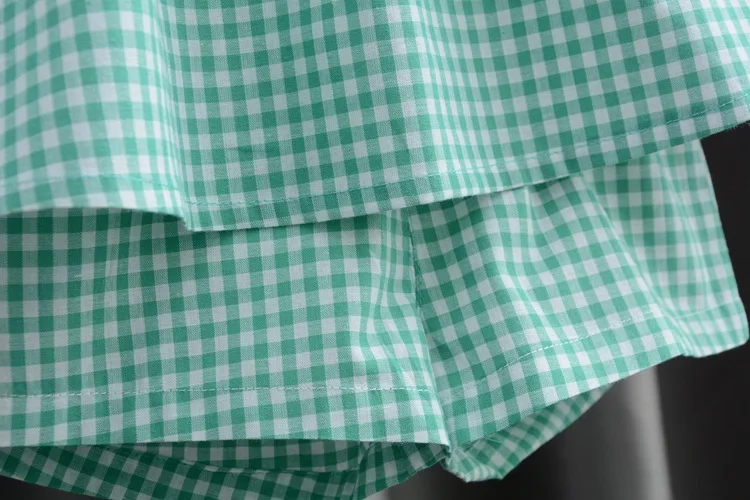 Sommer Kleidung Sets Baby Mädchen Nette Obst Baumwolle Mädchen Plaid Süße Prinzessin 2 stücke Anzug kinder Kleidung Kinder Vestidos – Detail 15