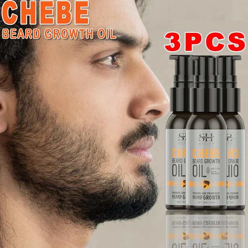 Natural Men Beard Growth Oil Chebe Fast Effective Beard Growth Enhancer Hair Loss Treatment Product 30ml Sevich Beard Care Serum