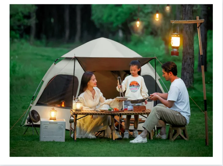 Portable Outdoor Automatic Folding Hexagonal Tent Blackout Rainproof Camping Gear for Picnics and Campsites Tent