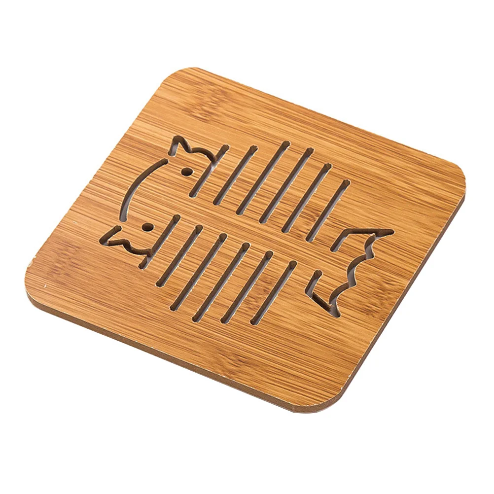 

Wooden Cartoon Owl Heat Resistant Cup Coaster Solid Smooth Texture Bowl Holder Pad for Table Protection Anti-Scald Insulation