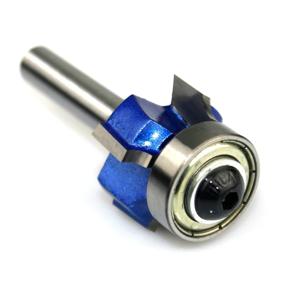 1 buah 6mm 1/4 8 batang Z4 sudut bulat Router Bit R1 R2 R3 memangkas tepi Woodworking Mill pemotong klasik Bit untuk kayu