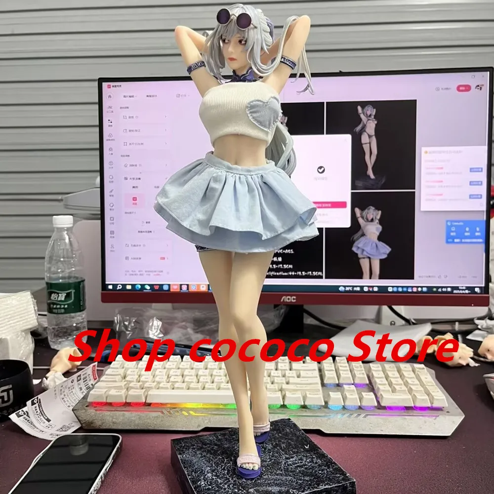 

45 см Honkai: Star Rail, аниме-фигурки, игра Jingliu, фигурка, сексуальная девушка, статуя из ПВХ, коллекция украшений комнаты, модель игрушки в подарок