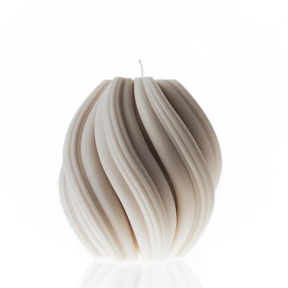 

Lawa Swirl Candle - Beautiful Handmade Pillar Scented Soy Wax Twirl Elegant Bubble Aesthetic Candle Housewarming Gift Home Room