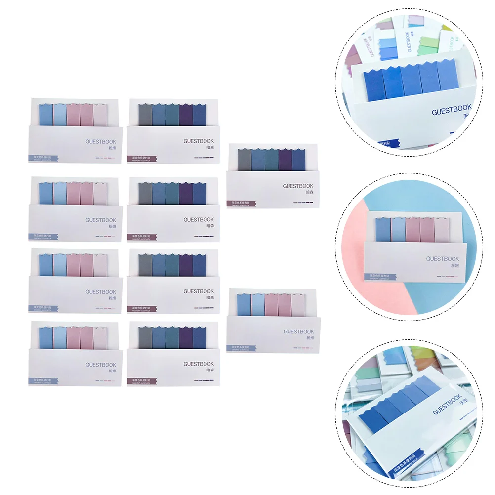 ป้ายมาร์กเกอร์หน้าแบบสร้างสรรค์ 10 ชิ้น สีสันสดใส สำหรับจัดเรียงรายการสิ่งที่ต้องทำ อุปกรณ์สำนักงาน น้ำหนักเบา ใช้งานได้จริง