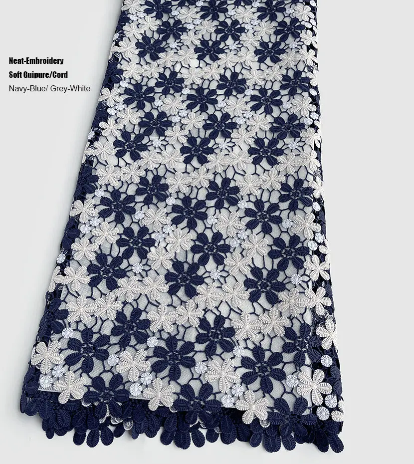 Amazing Guipure Lace Great African Embroidered Cord Lace 2026 Cupion Fabric Modern Garment Formal Event Dress Occasions Gown
