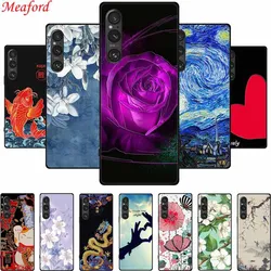 3D Embossed Case For Sony Xperia 1 VI Phone Case Relief Shockproof Silicone Soft Coque For Sony Xperia 1 V VI Back Cover Case