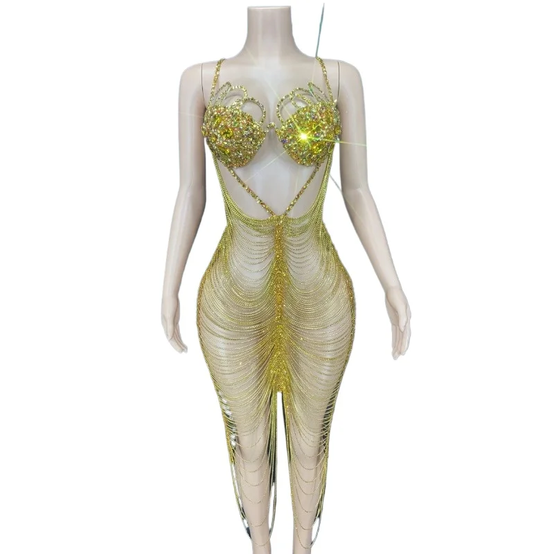 Sukienka wieczorowa na przyjęcie urodzinowe Strój Sukienka z wycięciami i dżetami Wieczorowa Sukienka Urodzinowa Świętowanie Ślub Studniówka