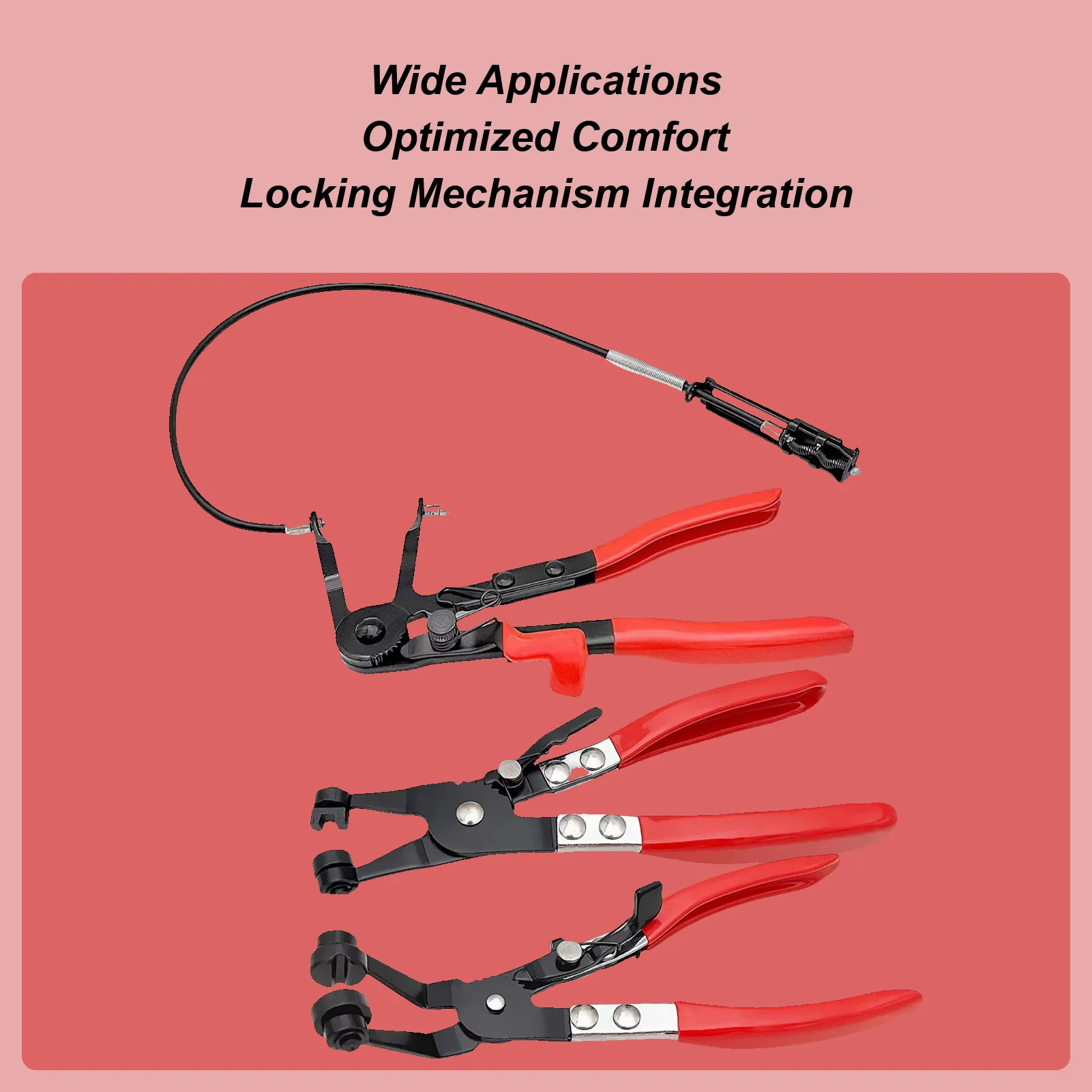 

3 piece hose clamp removal kit Hose Clamp Tool Automotive Hose Clamp Kit Set Precision Pipe Pliers Kit for car coolant radiator