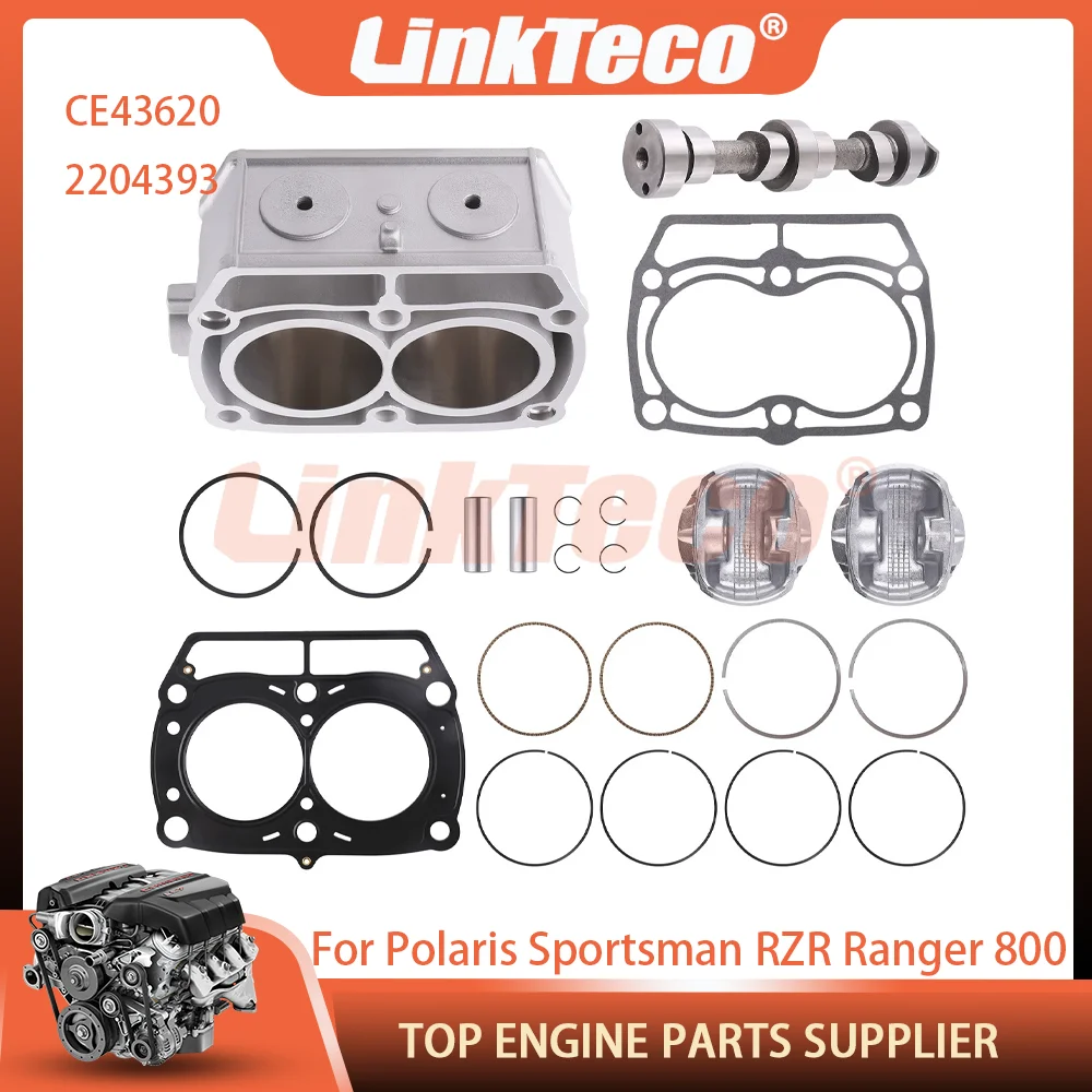 Kit de Reparación de Cilindro, Pistón y Junta de Árbol de Levas para Polaris Sportsman 800, Ranger 800, RZR 800 (2005-2017), Motocicleta, ATV, UTV