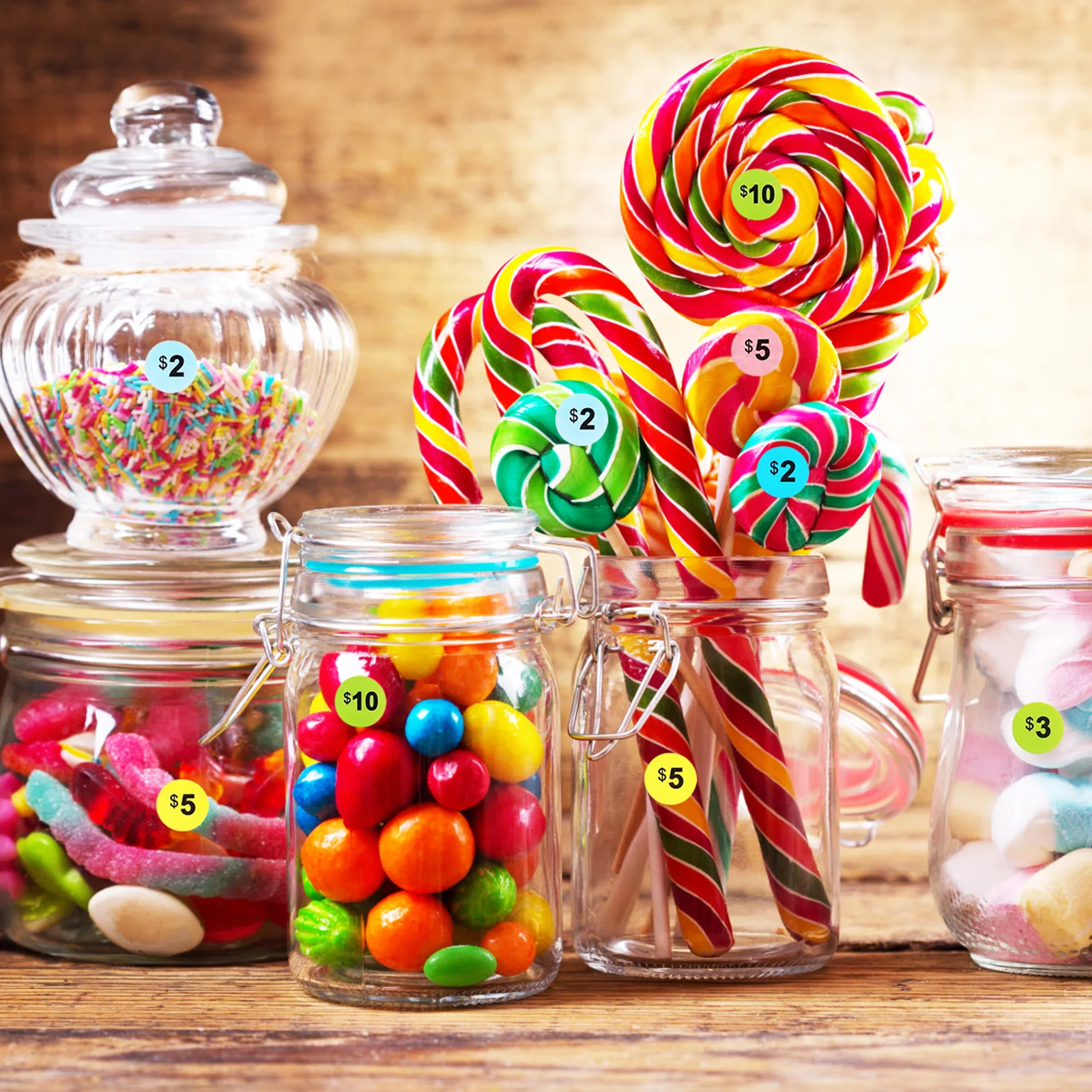 ملصقات تسمية الأسعار عدد واضح ملصقات بيع المرآب لمتجر البيع بالتجزئة سوبر ماركت الأعمال الصغيرة ساحة بيع الإمدادات