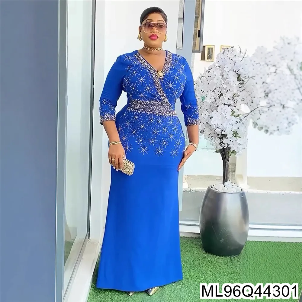 

2025 New Elegant Women's Dress, A New Plus-size Dress From Europe, America and Africa ML96Q443