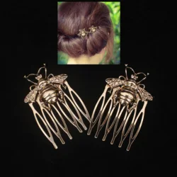 Elegant Korean Simple Design Metal Hairpin Claw Butterfly Hair Combs Hair Styling For Women Comb Pin Female Hairclips Wholesale