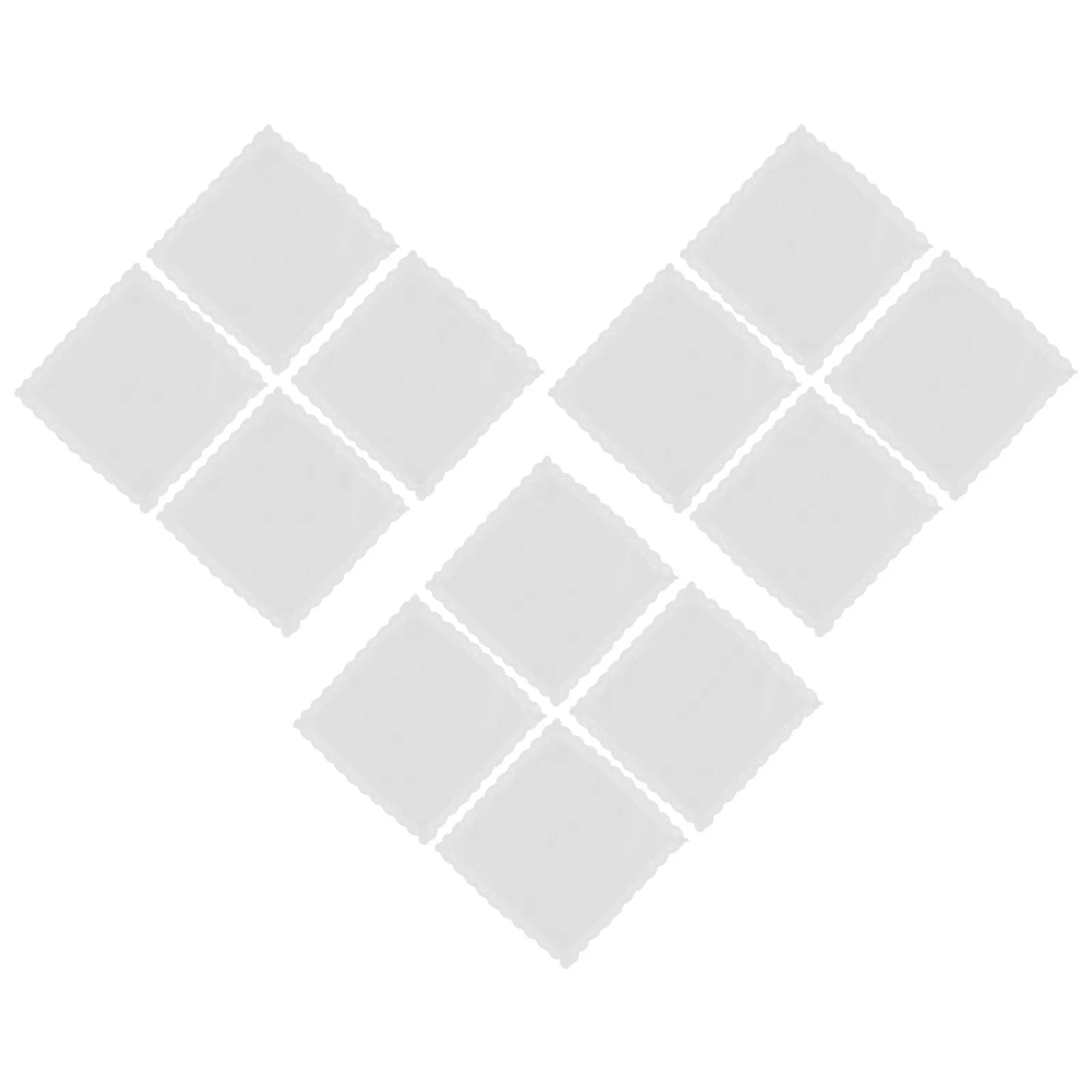 12-個のソフトコットンハンカチ女性用ホワイトレースエッジヴィンテージブライダルウェディングレディース吸収性ハンカチ