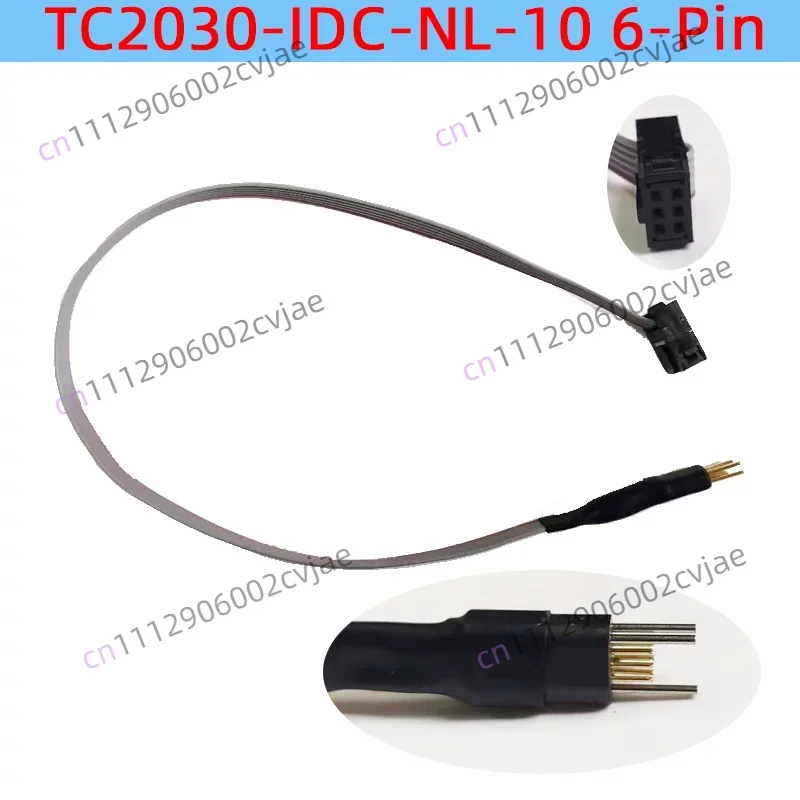 TC2030-IDC-NL-10 6-Pin Plug-of-Nails™ Spring-Pin Cable